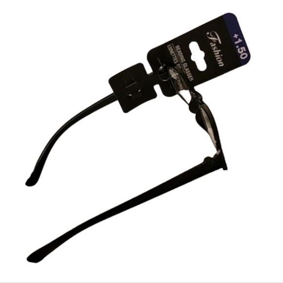 NEW +1.50 Reading Glasses with Plastic Frame & Subtle Bling - Picture 9 of 17